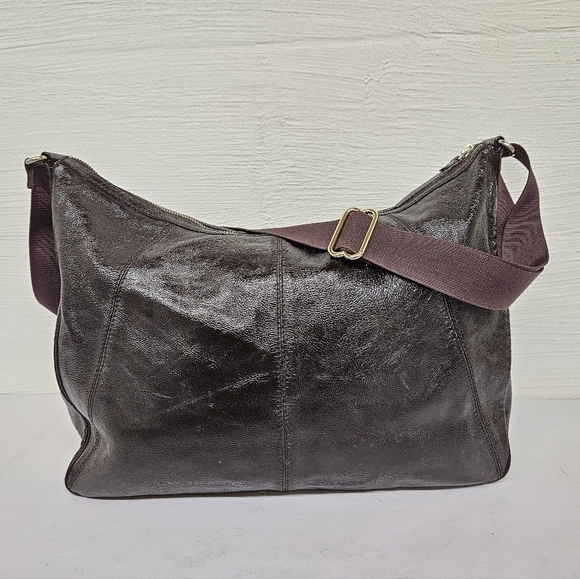 Kate Spade Wrinkled Leather Diaper Bag in Dark Hickory Brown - Picture 2 of 15